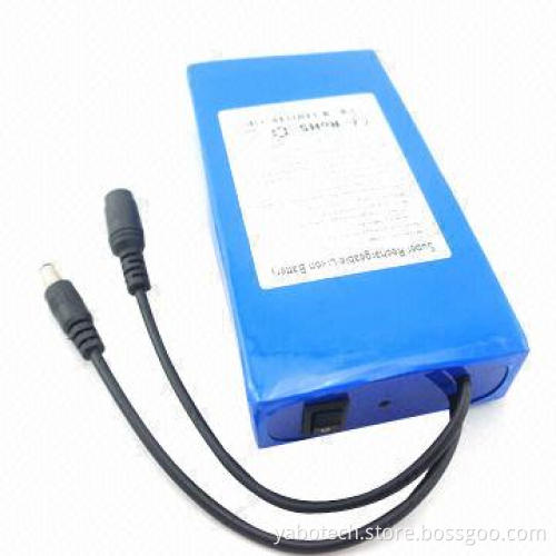 12V UPS Li-ion Battery Pack with Switch and LED Indicator, for Electric Appliances